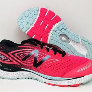 New Balance Girl's 880 V7 Running Shoe, Pink/Black
